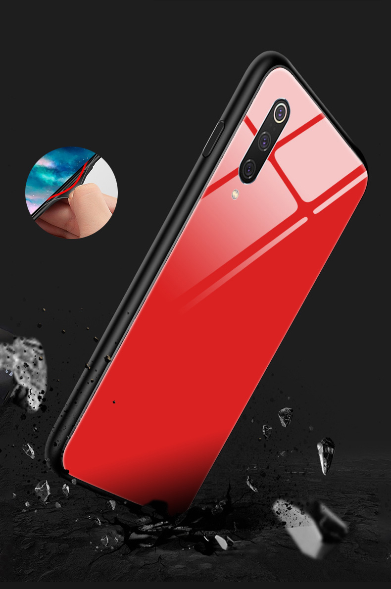 Bakeey-Pure-Color-Shockproof-Anti-fingerprint-Tempered-Glass-Protective-Case-for-Xiaomi-Mi-9--Xiaomi-1613409-2