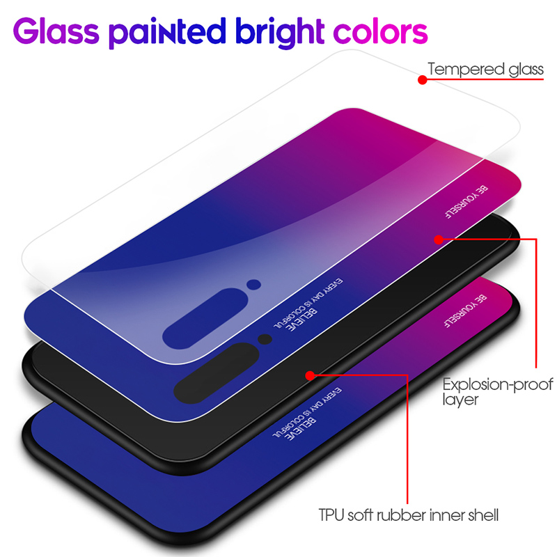 Bakeey-Pure-Color-Shockproof-Anti-fingerprint-Tempered-Glass-Protective-Case-for-Xiaomi-Mi-9--Xiaomi-1613409-3