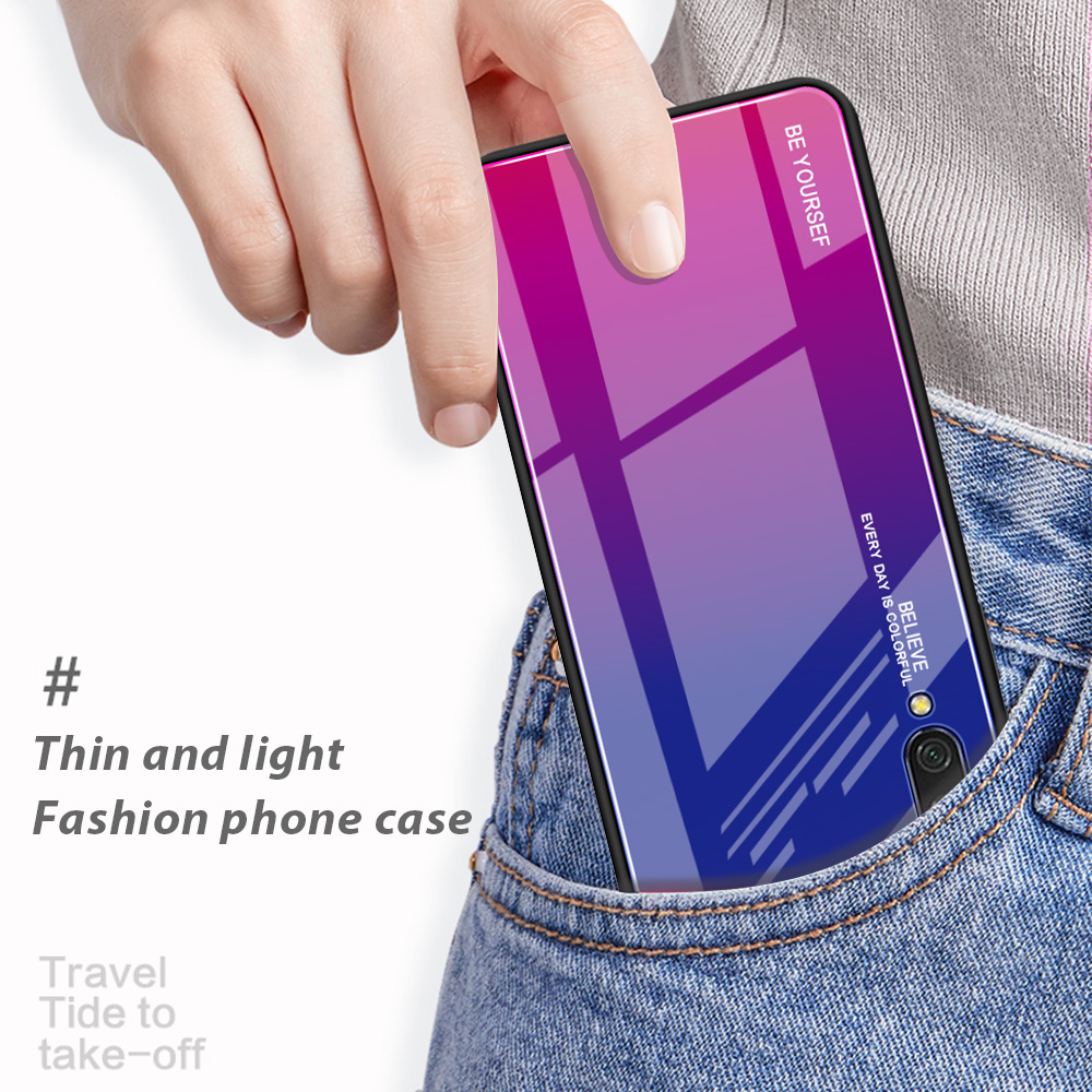 Bakeey-Pure-Color-Shockproof-Anti-fingerprint-Tempered-Glass-Protective-Case-for-Xiaomi-Mi-9--Xiaomi-1613409-7