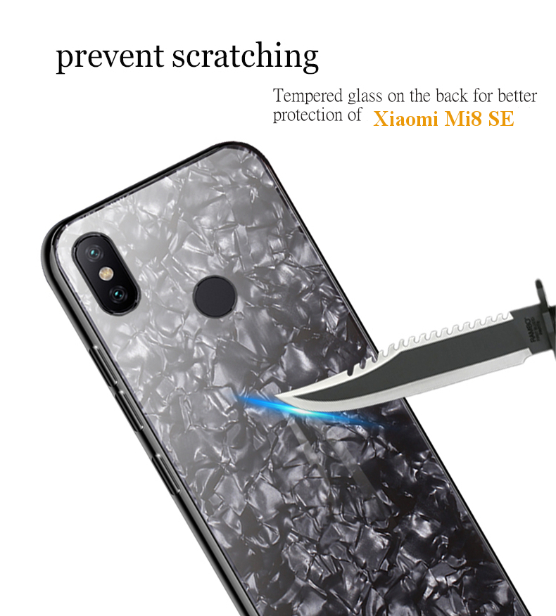 Bakeey-Shell-Bling-Glossy-Tempered-Glass-Soft-Edge-Protective-Case-for-Xiaomi-Mi8-SE-588-inch-1331243-6