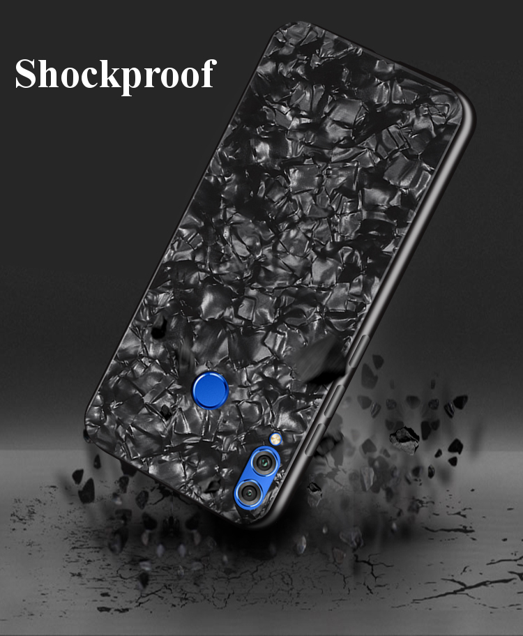 Bakeey-Shell-Glossy-Soft-Frame-Hard-Back-Tempered-Glass-Protective-Case-for-Huawei-Honor-8X-Max-1387659-3