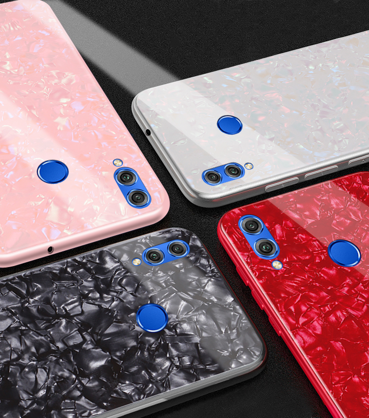 Bakeey-Shell-Glossy-Soft-Frame-Hard-Back-Tempered-Glass-Protective-Case-for-Huawei-Honor-8X-Max-1387659-7