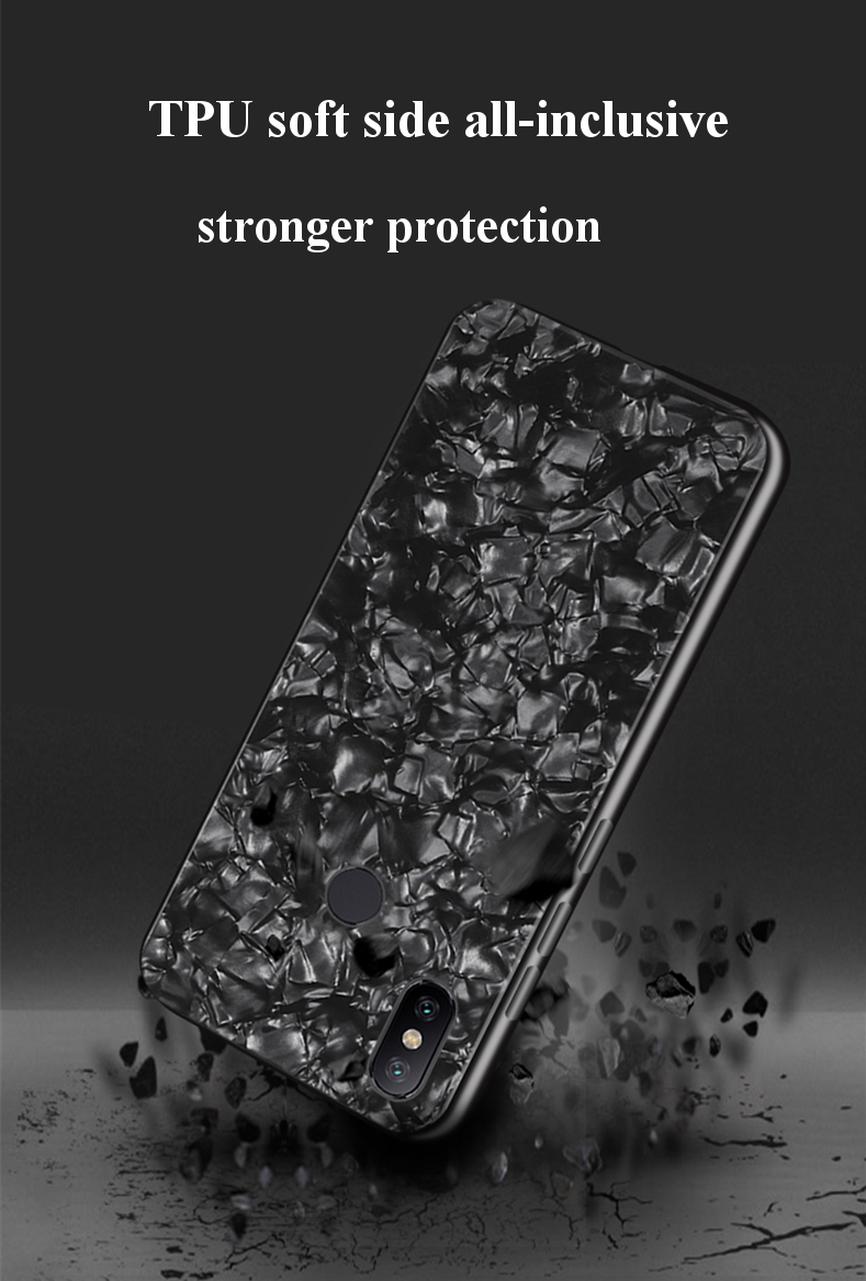 Bakeey-Shell-Glossy-Soft-Frame-Hard-Back-Tempered-Glass-Protective-Case-for-Xiaomi-Redmi-Note-6-Pro--1387537-4