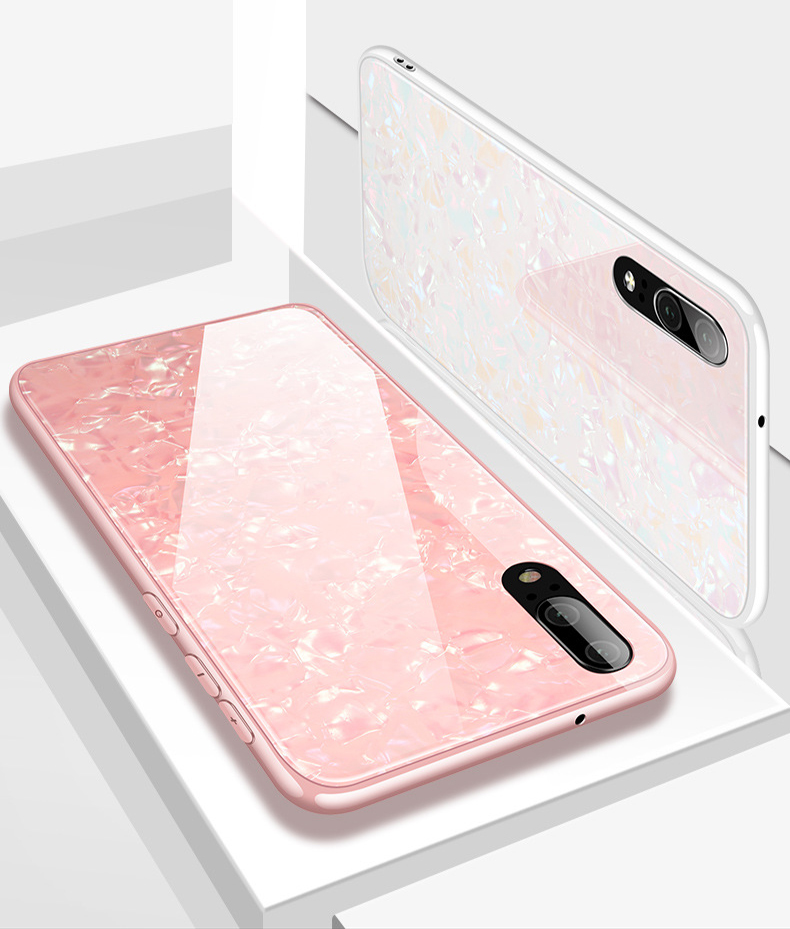 Bakeey-Shell-Glossy-Tempered-Glass-Soft-Edge-Protective-Case-for-Huawei-P20-Huawei-nova-3e-P20-PRO-1331549-9