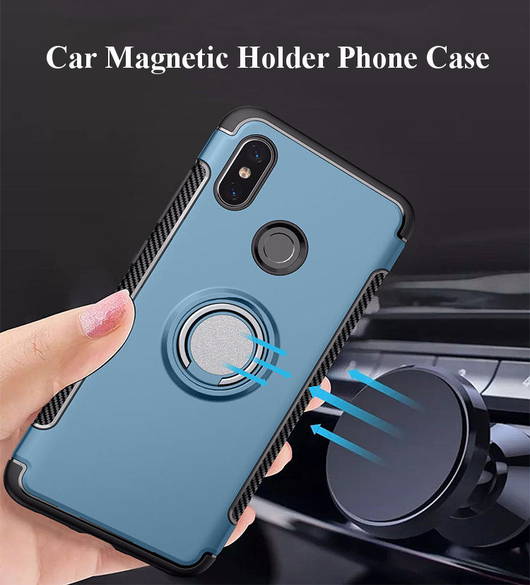 Bakeey-Shock-proof-360deg-Adjustable-Ring-Holder-Protective-Case-for-Xiaomi-Mi-6X--Xiaomi-Mi-A2-Non--1382032-1