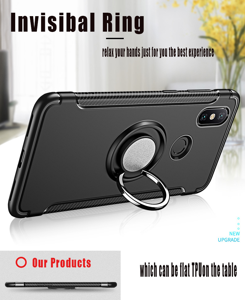 Bakeey-Shock-proof-360deg-Adjustable-Ring-Holder-Protective-Case-for-Xiaomi-Mi-6X--Xiaomi-Mi-A2-Non--1382032-2
