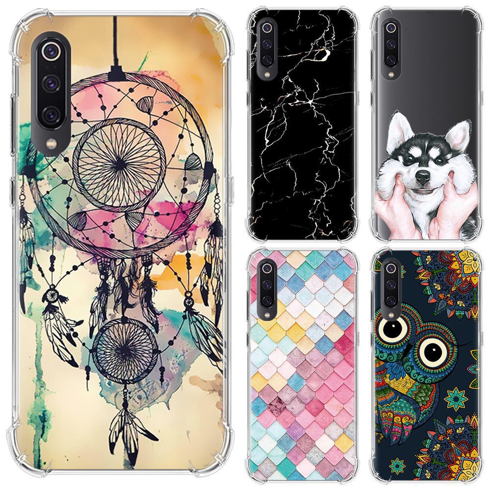 Bakeey-Shockproof-Air-Cushion-Corner-Soft-TPU-Colorful-Protective-Case-for-Xiaomi-Mi9--Mi-9-Transpar-1532700-4