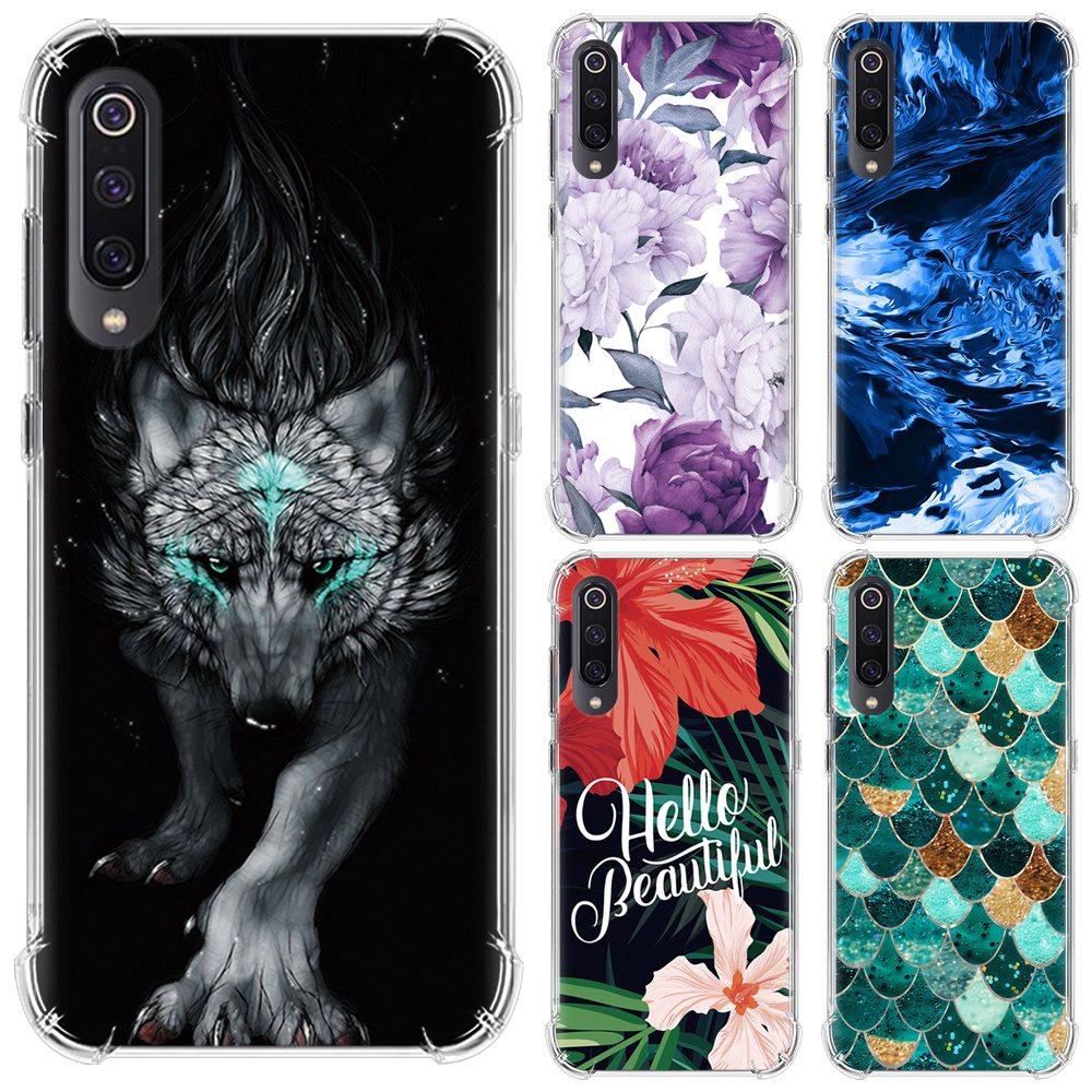 Bakeey-Shockproof-Air-Cushion-Corner-Soft-TPU-Colorful-Protective-Case-for-Xiaomi-Mi9--Mi-9-Transpar-1532700-6