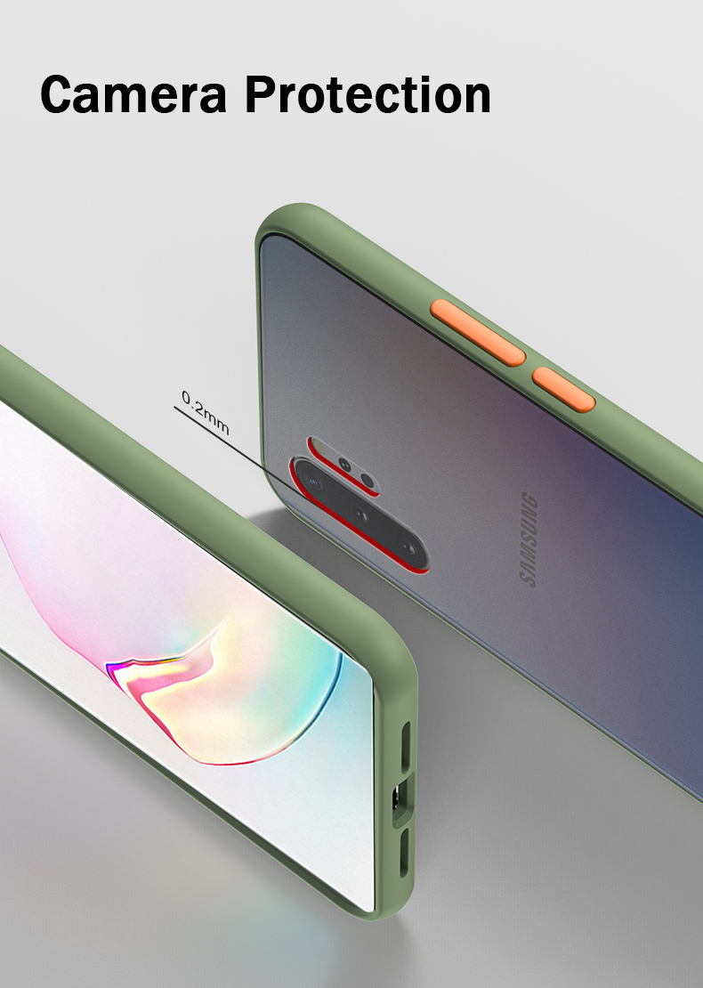 Bakeey-Shockproof-Anti-fingerprint-Matte-Translucent-Hard-PCSoft-TPU-Edge-Protective-Case-for-Samsun-1639973-6