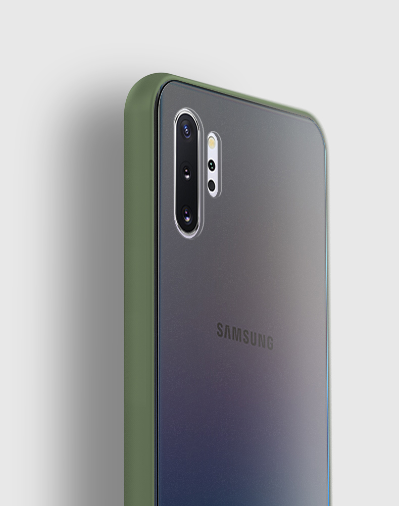 Bakeey-Shockproof-Anti-fingerprint-Matte-Translucent-Hard-PCSoft-TPU-Edge-Protective-Case-for-Samsun-1639973-7