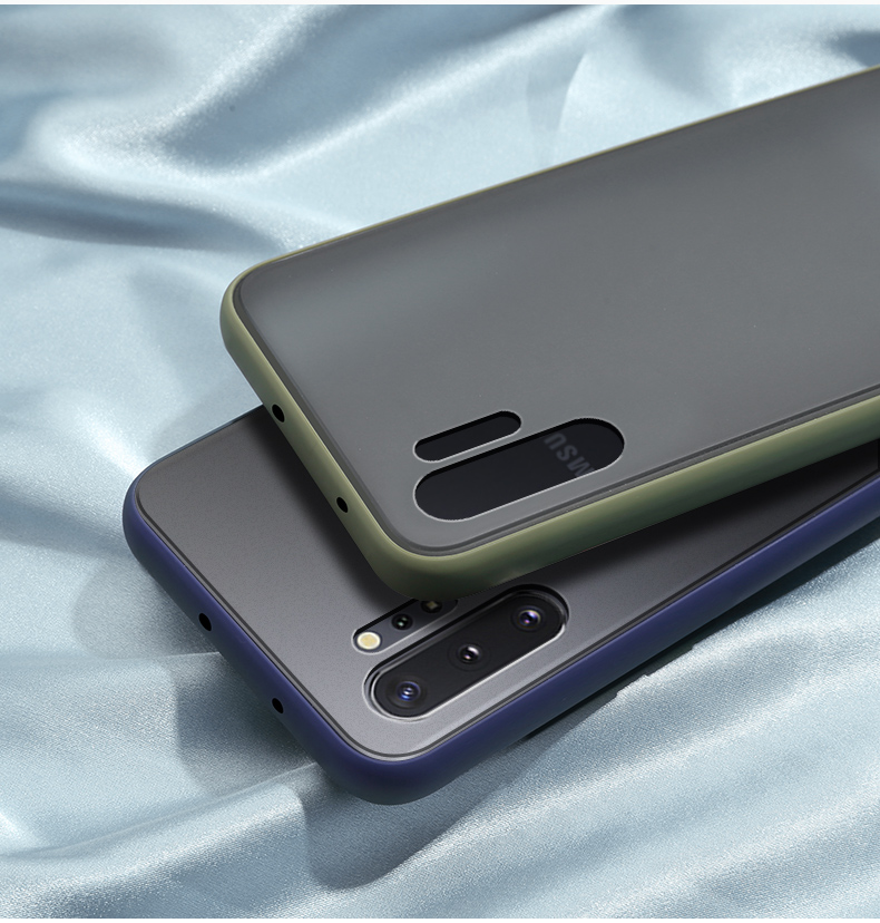 Bakeey-Shockproof-Anti-fingerprint-Matte-Translucent-Hard-PCSoft-TPU-Edge-Protective-Case-for-Samsun-1639973-8