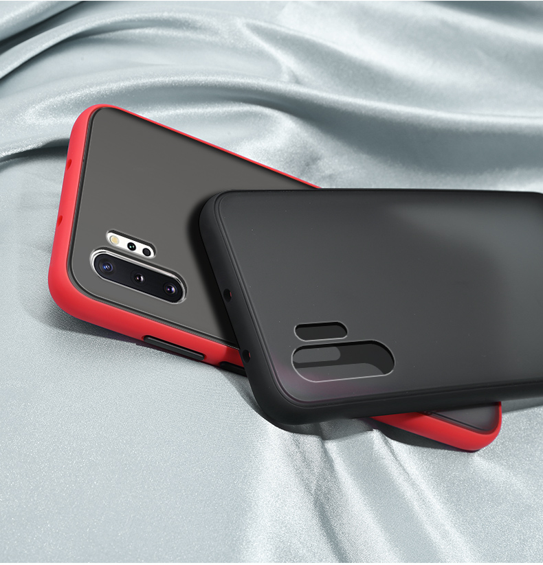 Bakeey-Shockproof-Anti-fingerprint-Matte-Translucent-Hard-PCSoft-TPU-Edge-Protective-Case-for-Samsun-1639973-9