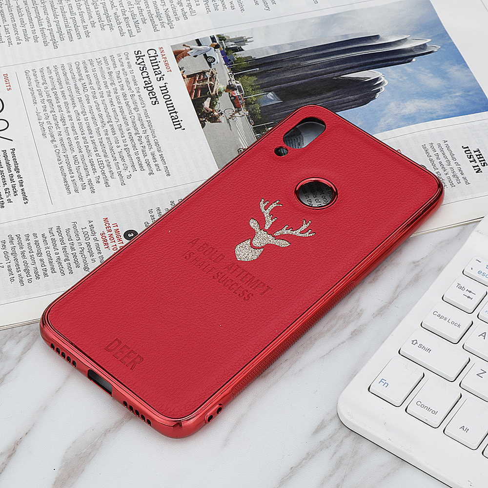 Bakeey-Shockproof-Plating-Border-Glitter-Deer-PU-Leather-Soft-TPU-Protective-Case-For-Xiaomi-Redmi-N-1540905-7