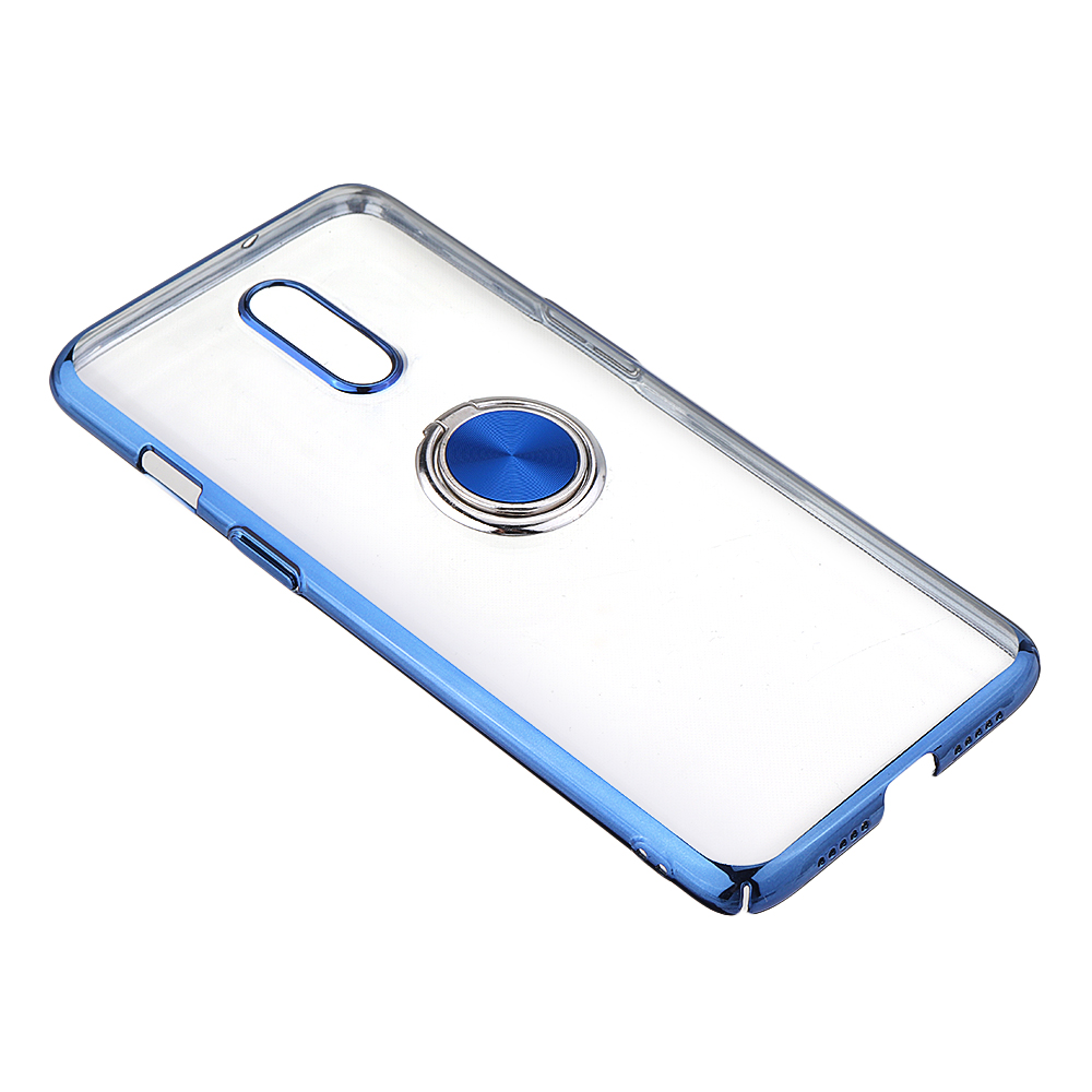 Bakeey-Shockproof-Plating-With-Ring-Holder-Hard-PC-Back-Cover-Protective-Case-for-OnePlus-7-1541296-4