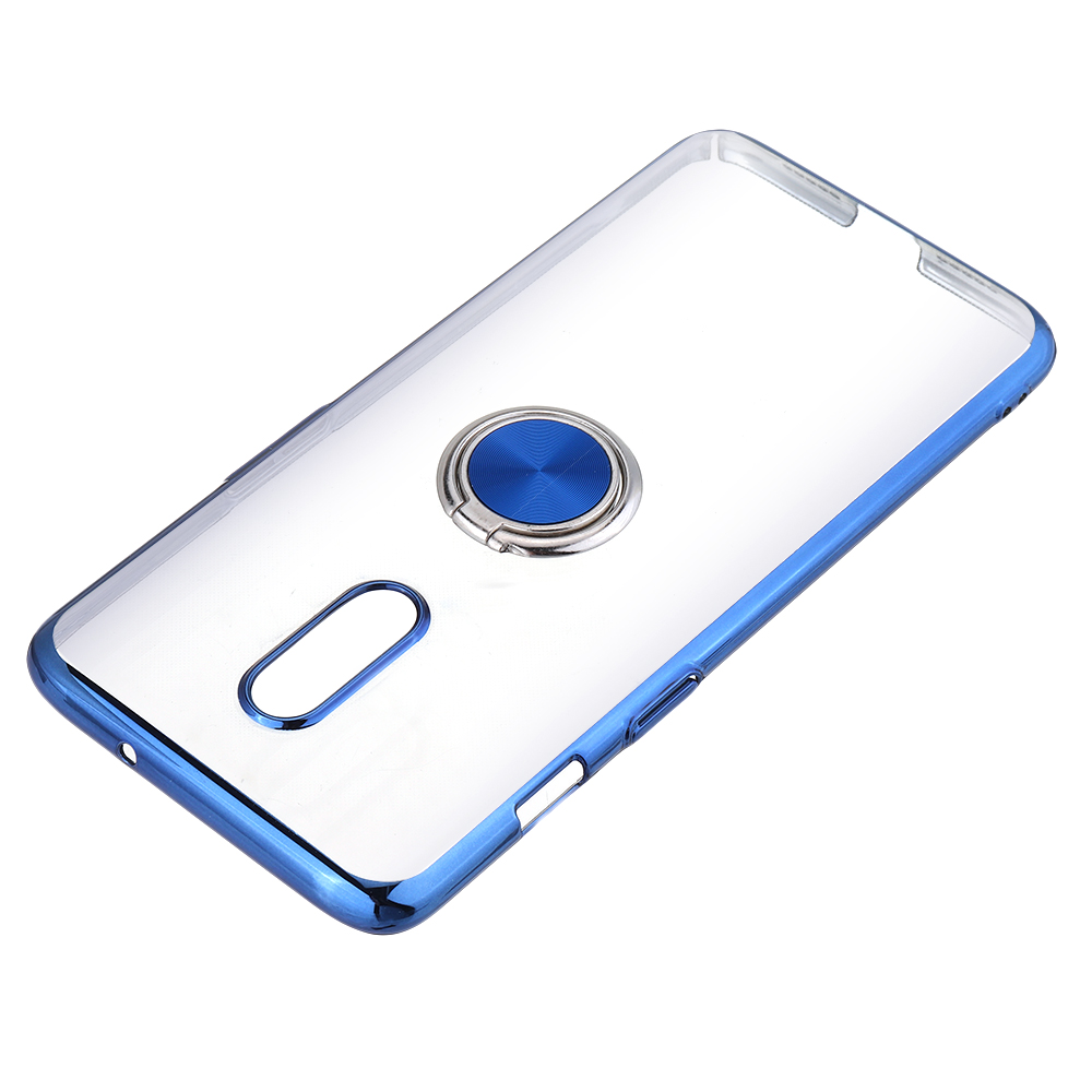 Bakeey-Shockproof-Plating-With-Ring-Holder-Hard-PC-Back-Cover-Protective-Case-for-OnePlus-7-1541296-5