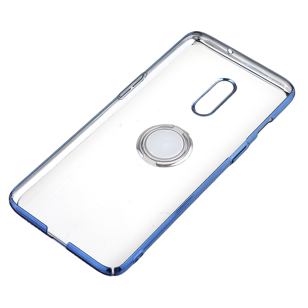 Bakeey-Shockproof-Plating-With-Ring-Holder-Hard-PC-Back-Cover-Protective-Case-for-OnePlus-7-1541296-6