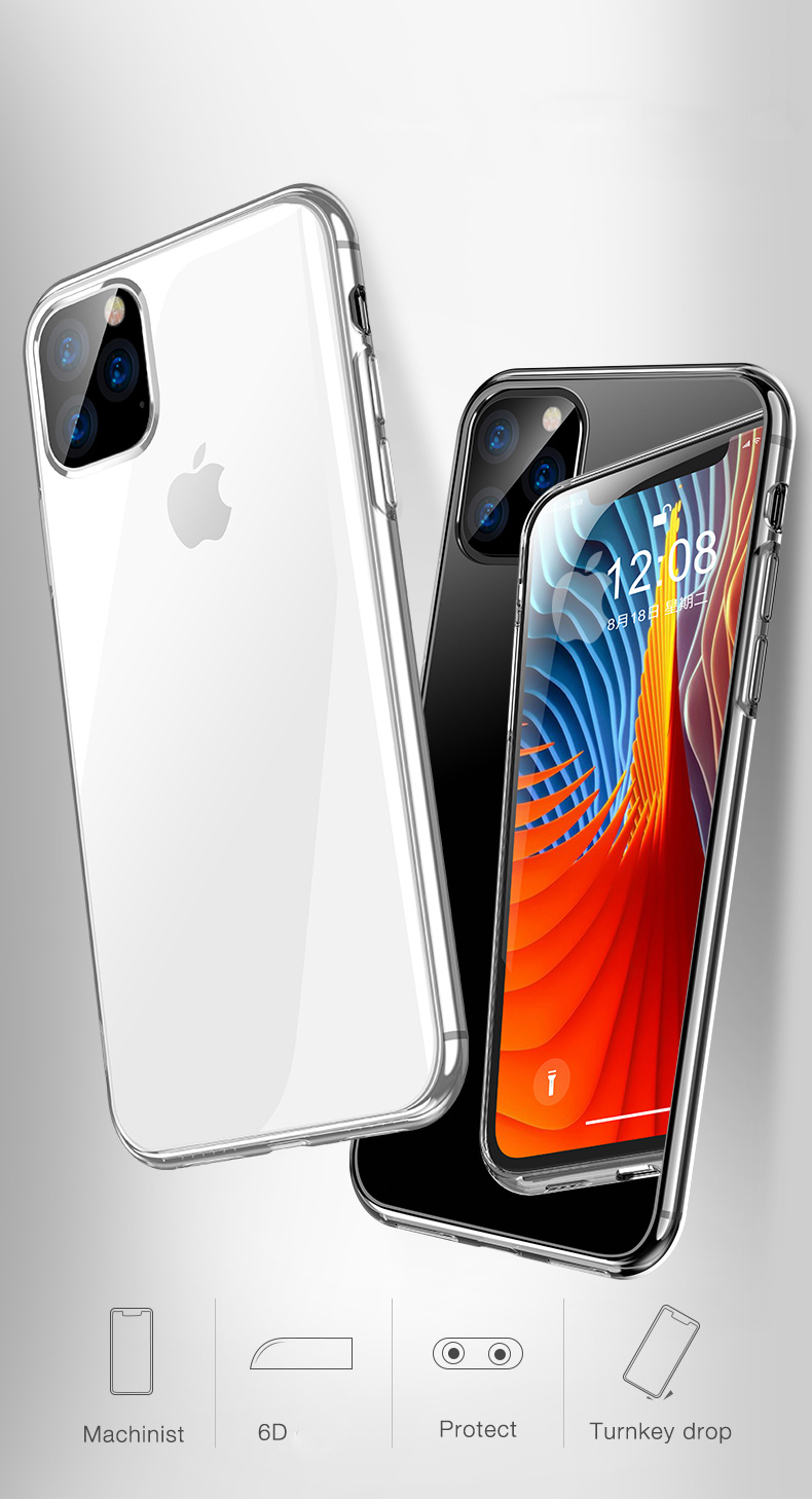 Bakeey-Shockproof-Ultra-Thin-Transparent-Clear-Soft-TPU-Protective-Case-for-iPhone-11-Pro-Max-65-inc-1564401-1
