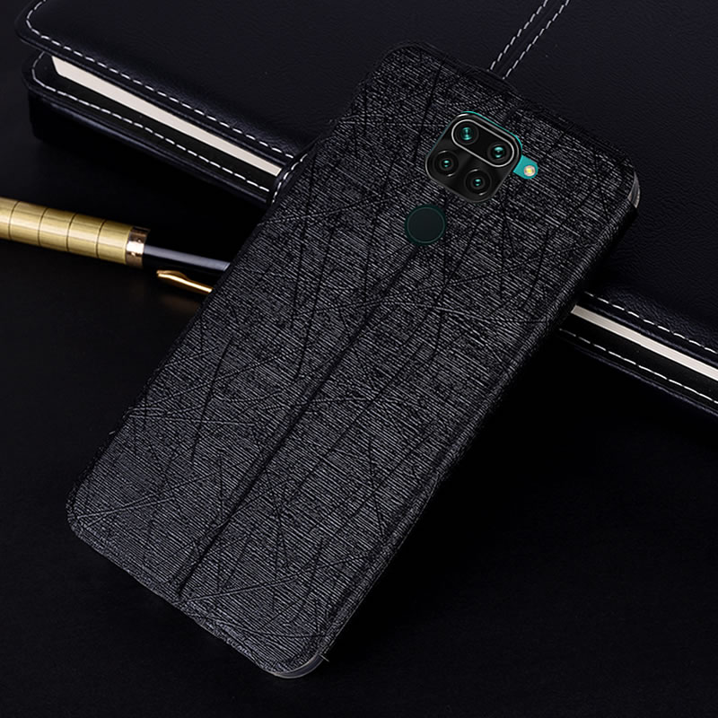 Bakeey-Silk-Texture-Flip-with-Foldable-Stand-PU-Leather-Shockproof-Full-Cover-Protective-Case-for-Xi-1709935-9