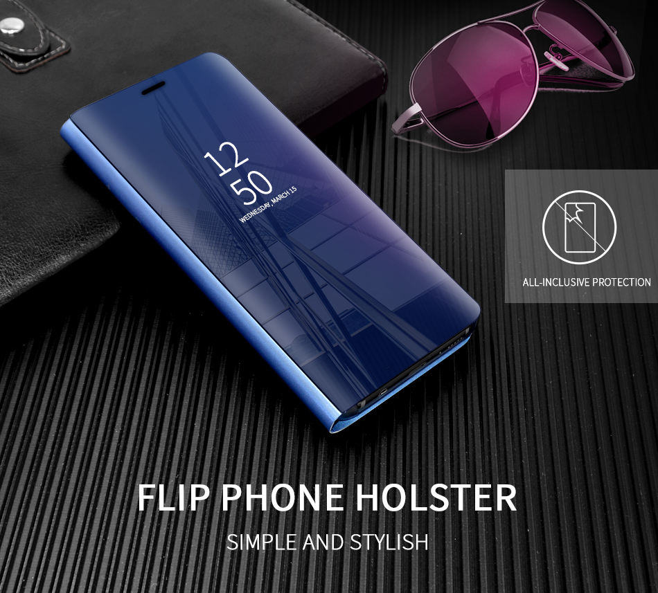 Bakeey-Smart-Sleep-Mirror-Window-View-Bracket-Phone-Case-For-Samsung-Galaxy-S9-1267338-1