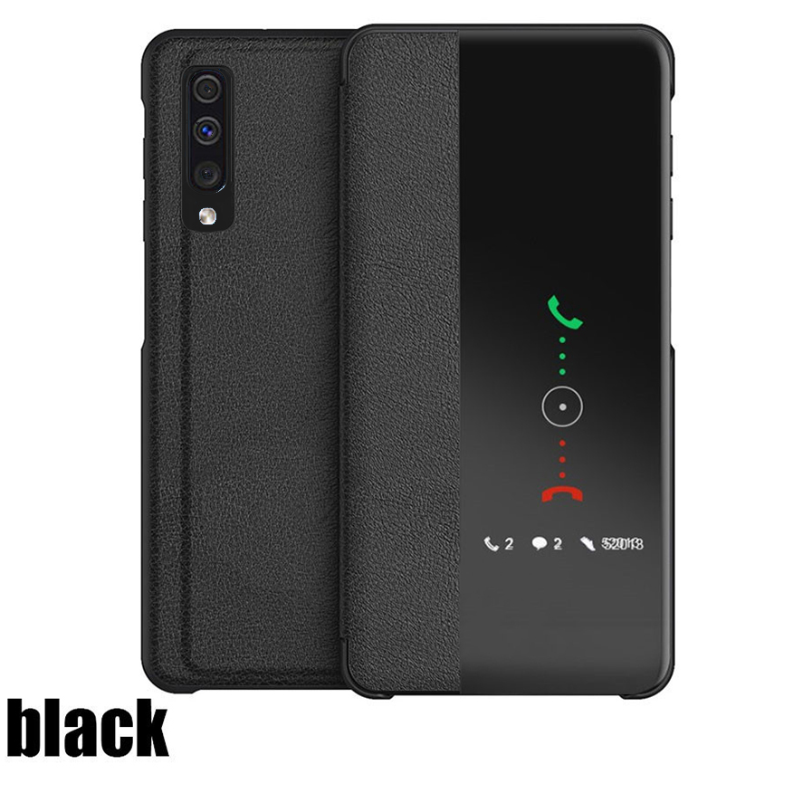 Bakeey-Smart-Sleep-Window-View-Stand-Flip-PU-Leather-Protective-Case-for-Samsung-Galaxy-A50-2019-1576053-11