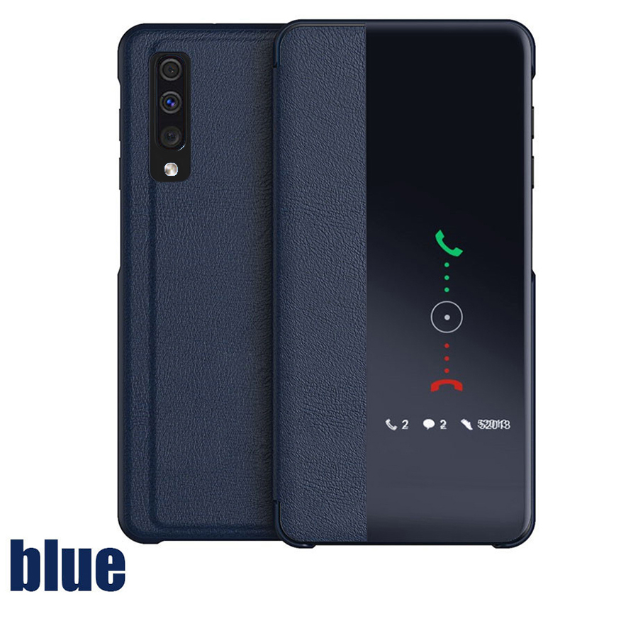 Bakeey-Smart-Sleep-Window-View-Stand-Flip-PU-Leather-Protective-Case-for-Samsung-Galaxy-A50-2019-1576053-9
