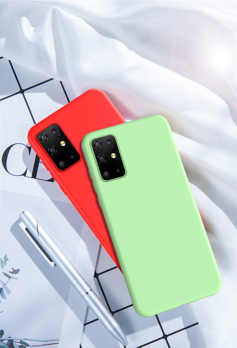 Bakeey-Smooth-Shockproof-Soft-Liquid-Silicone-Rubber-Back-Cover-Protective-Case-for-Samsung-Galaxy-S-1630832-9