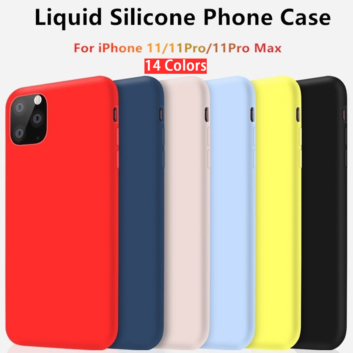 Bakeey-Smooth-Shockproof-Soft-Liquid-Silicone-Rubber-Back-Cover-Protective-Case-for-iPhone-11-Series-1588312-1