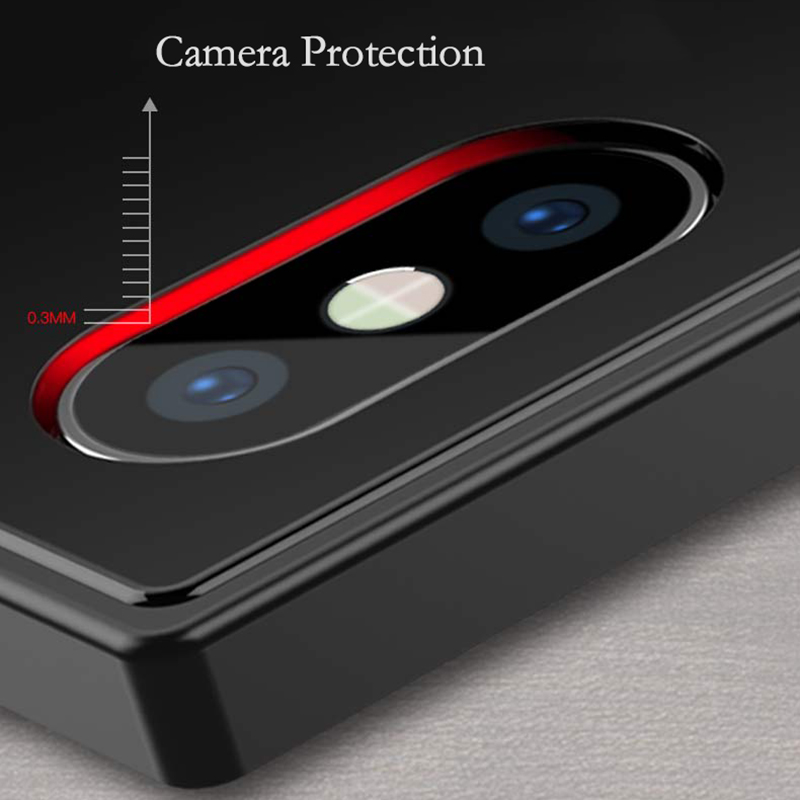 Bakeey-Square-Glossy-Tempered-Glass-Protective-Case-for-iPhone-X787Plus8Plus-1294999-4