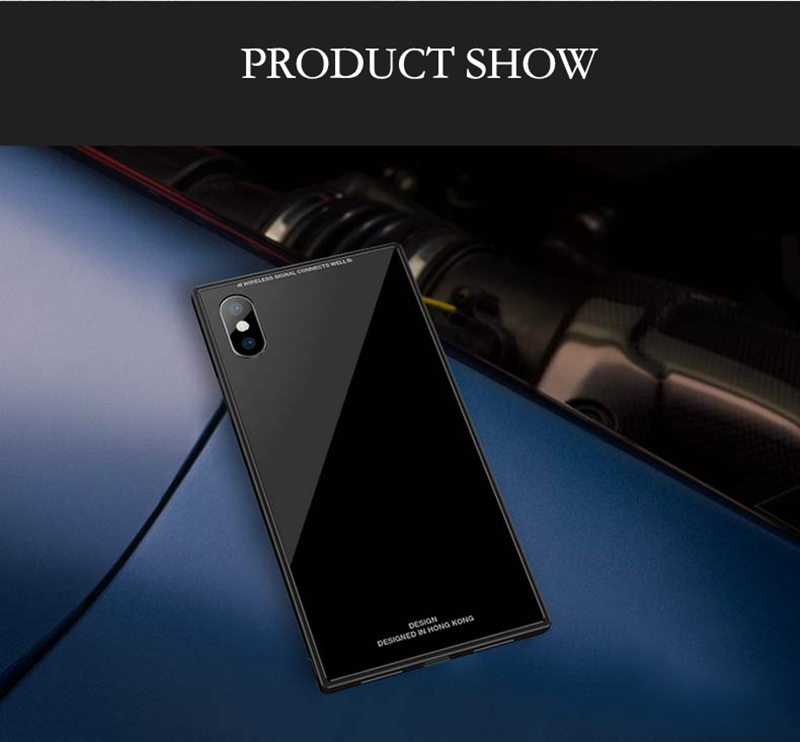 Bakeey-Square-Glossy-Tempered-Glass-Protective-Case-for-iPhone-X787Plus8Plus-1294999-8