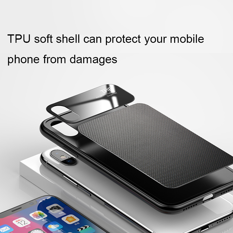 Bakeey-Tempered-Glass-Lens-Dissipating-Heat-Soft-TPU-Protective-Case-for-iPhone-X-1281849-9