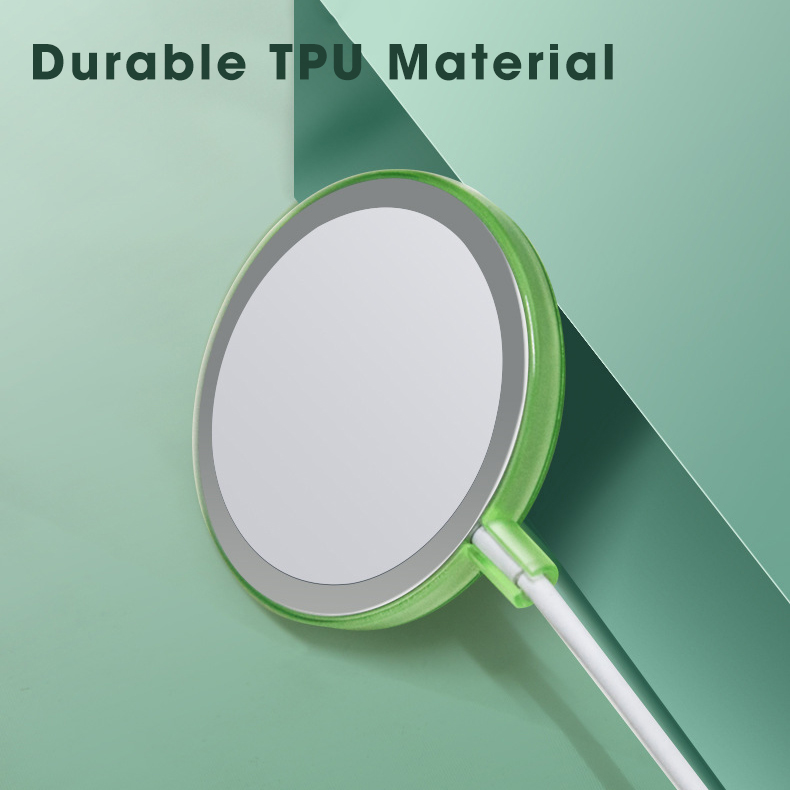 Bakeey-Translucent-Ultra-Slim-Magsafe-Wireless-Charger-Soft-TPU-Rubber-Shockproof-Shell-Protective-C-1797863-4