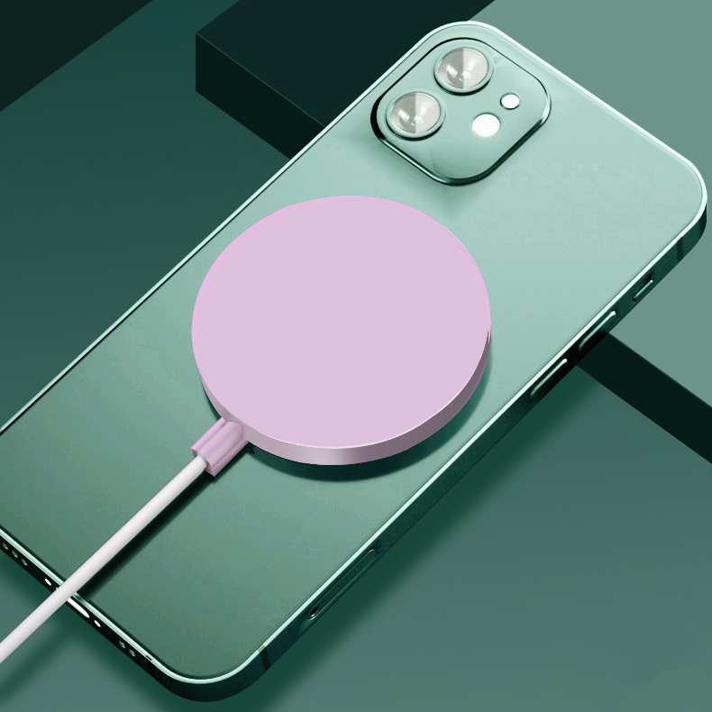 Bakeey-Translucent-Ultra-Slim-Magsafe-Wireless-Charger-Soft-TPU-Rubber-Shockproof-Shell-Protective-C-1797863-10