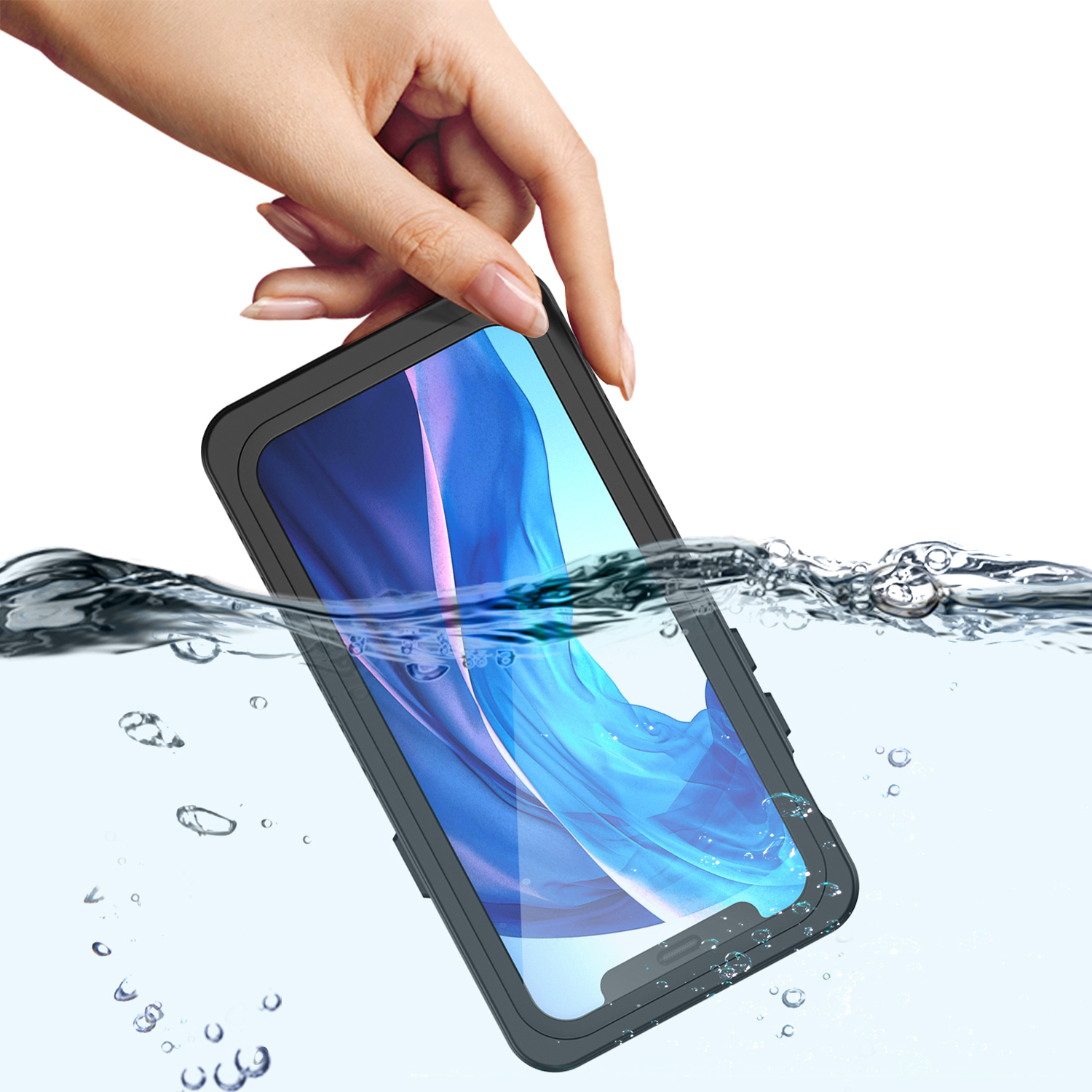 Bakeey-Transparent-Touch-Screen-PC--TPU-Shockproof-Dustproof-IP68-Waterproof-with-Lens-Protect-Full--1754354-9