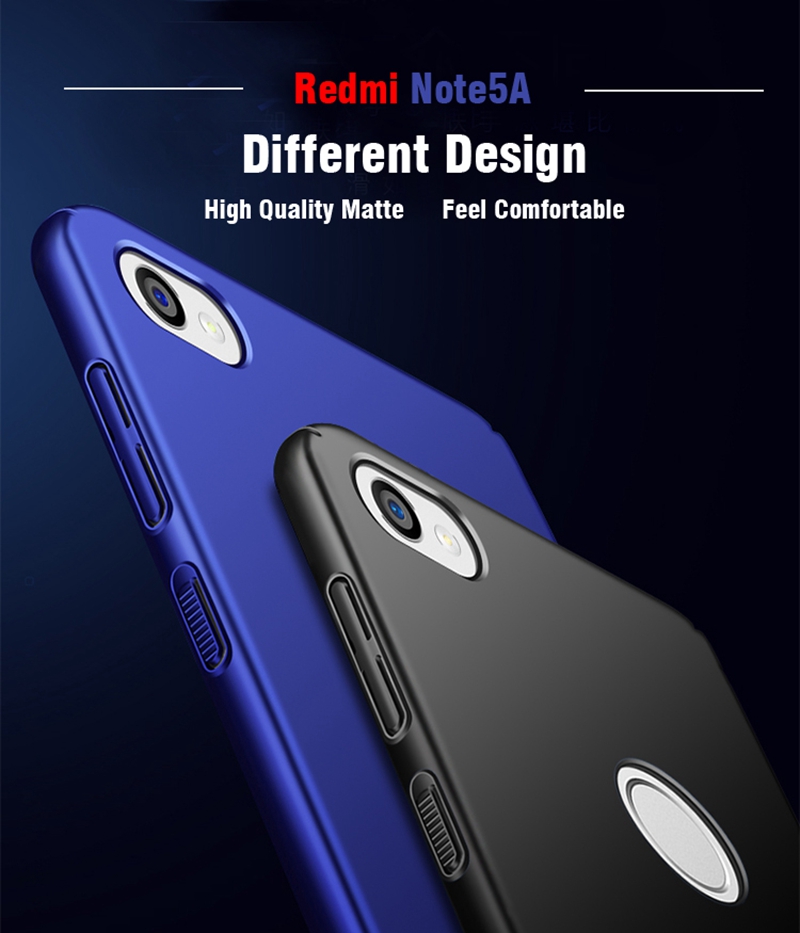 Bakeey-Ultra-Thin-Matte-Hard-PC-Anti-Fingerprint-Protective-Case-For-Xiaomi-Redmi-Note-5A-Prime-Non--1335784-1