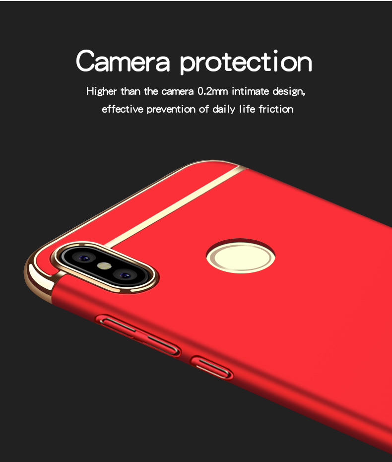 Bakeey-Ultra-thin-3-in-1-Plating-Frame-Splicing-PC-Hard-Protective-Case-For-Xiaomi-Redmi-6-Pro--Xiao-1439830-3