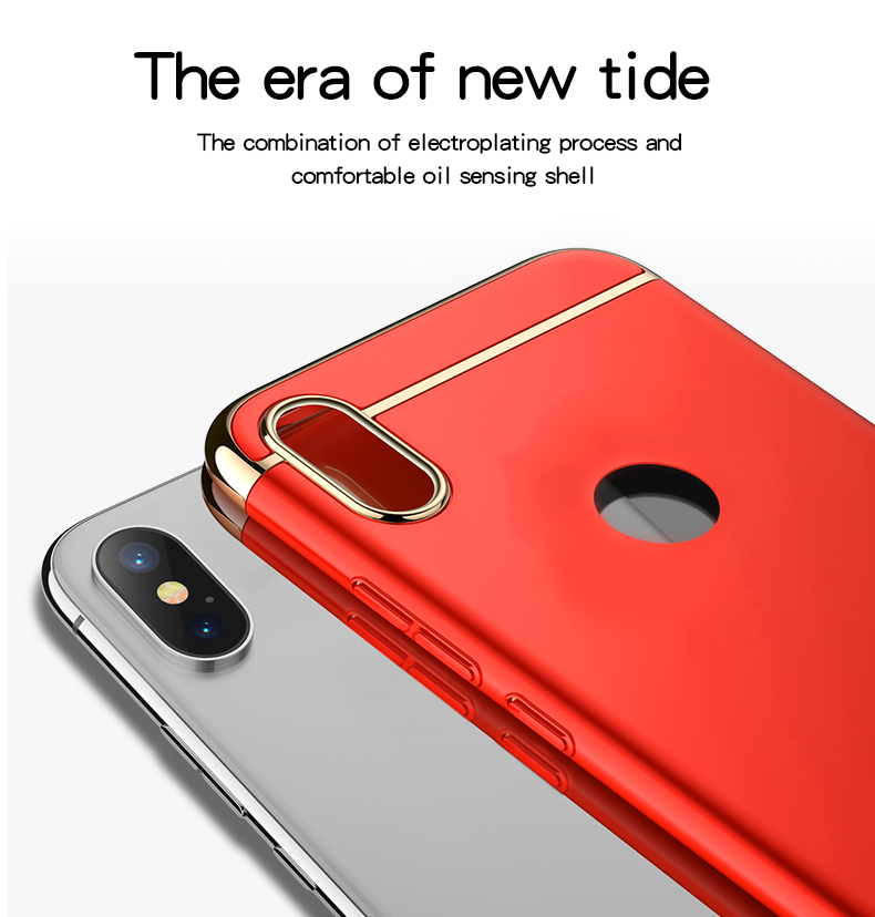 Bakeey-Ultra-thin-3-in-1-Plating-Frame-Splicing-PC-Hard-Protective-Case-For-Xiaomi-Redmi-6-Pro--Xiao-1439830-4