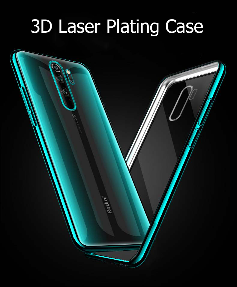 Bakeey-Ultra-thin-Shockproof-Elac-plating-Transparent-PC-Hard-Protective-Case-For-Xiaomi-Redmi-Note--1566750-1