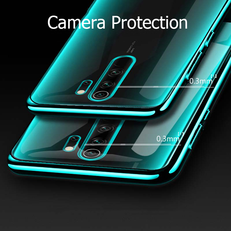 Bakeey-Ultra-thin-Shockproof-Elac-plating-Transparent-PC-Hard-Protective-Case-For-Xiaomi-Redmi-Note--1566750-4
