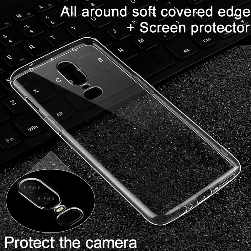 Bakeey-Ultra-thin-Transparent-Soft-TPU-Protective-Case-For-OnePlus-6-Non-original-1306117-4