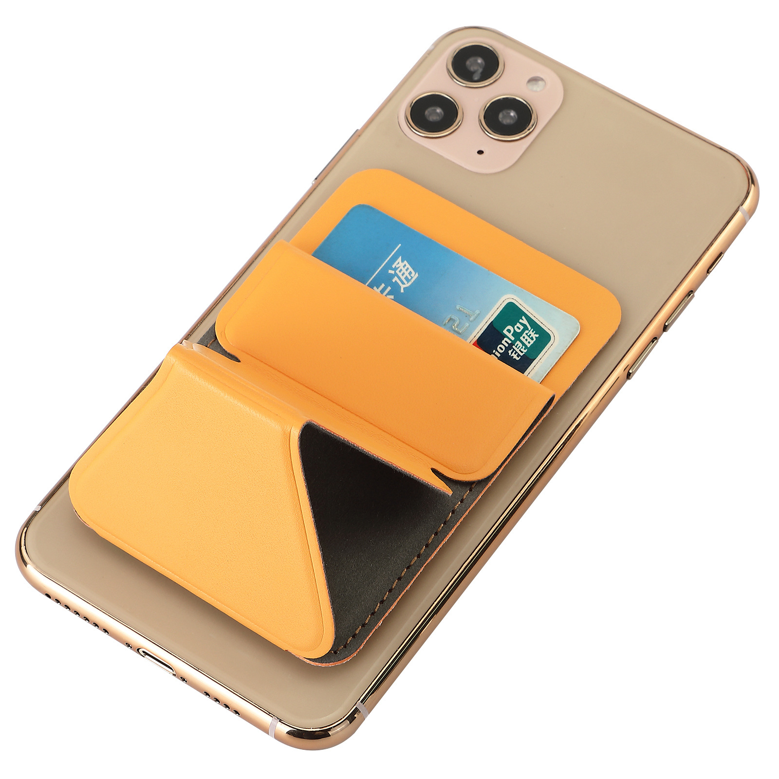 Bakeey-Universal-Foldable-PU-Leather-Adhesive-Sticker-Ultra-Thin-with-Card-Holder-Pocket-Mobile-Phon-1833064-5