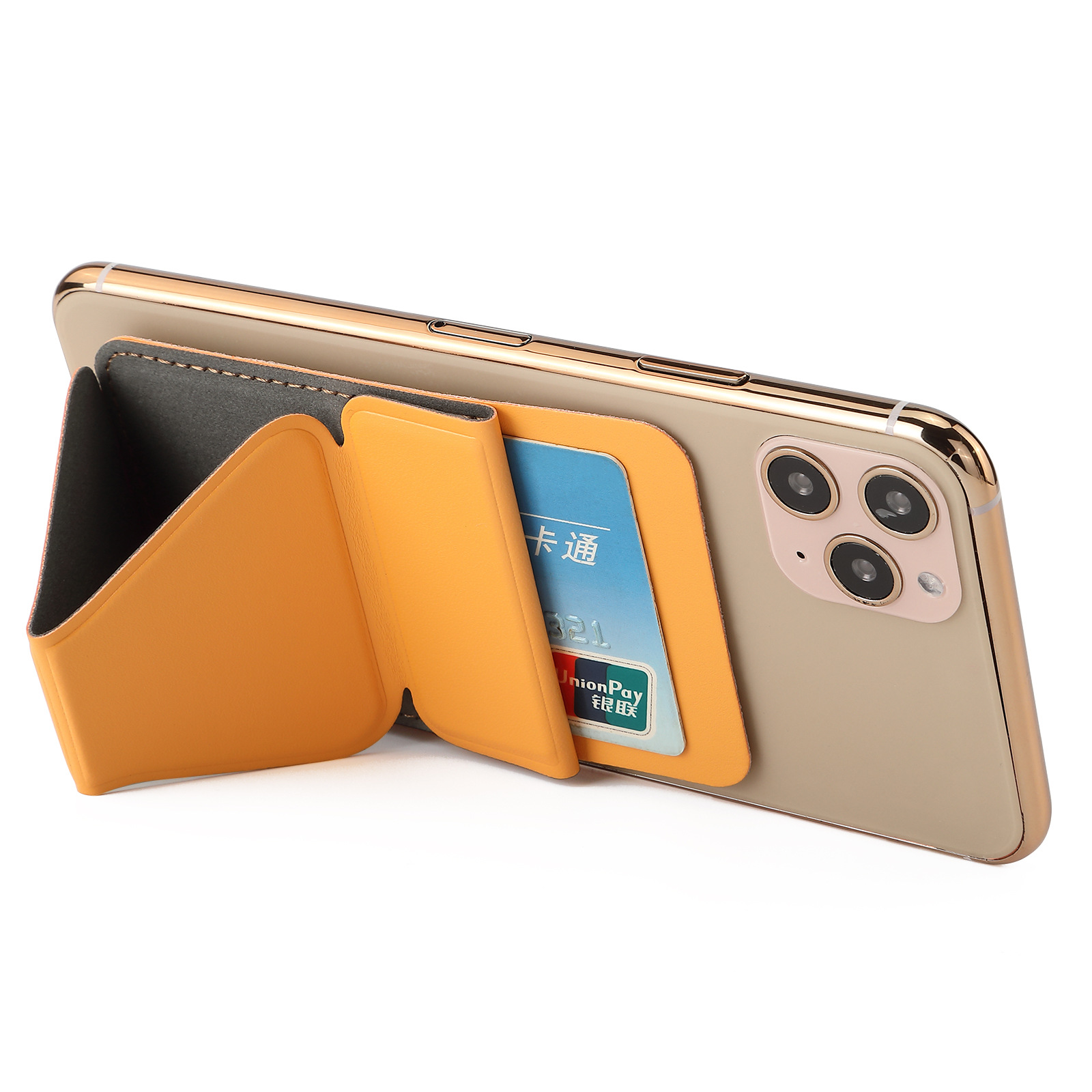 Bakeey-Universal-Foldable-PU-Leather-Adhesive-Sticker-Ultra-Thin-with-Card-Holder-Pocket-Mobile-Phon-1833064-9