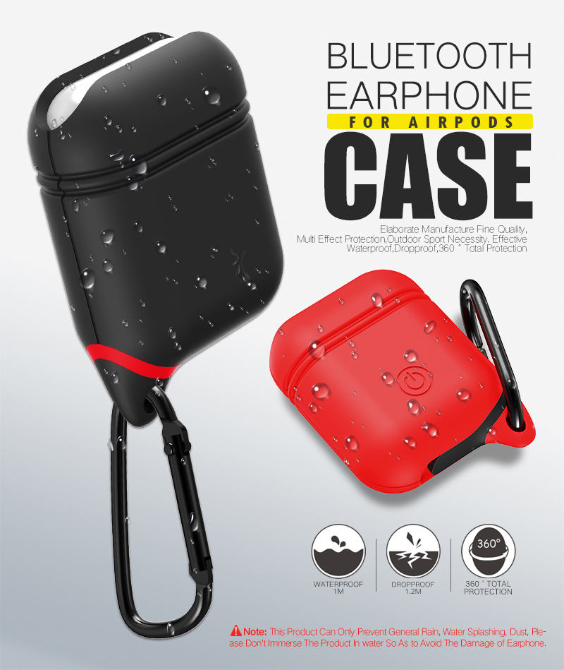 Bakeey-Waterproof-Shockproof-Earphone-Case-With-Hook-For-Apple-AirPods-1226377-1