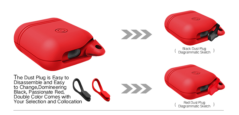 Bakeey-Waterproof-Shockproof-Earphone-Case-With-Hook-For-Apple-AirPods-1226377-3