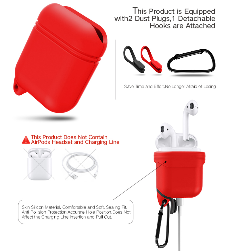 Bakeey-Waterproof-Shockproof-Earphone-Case-With-Hook-For-Apple-AirPods-1226377-4