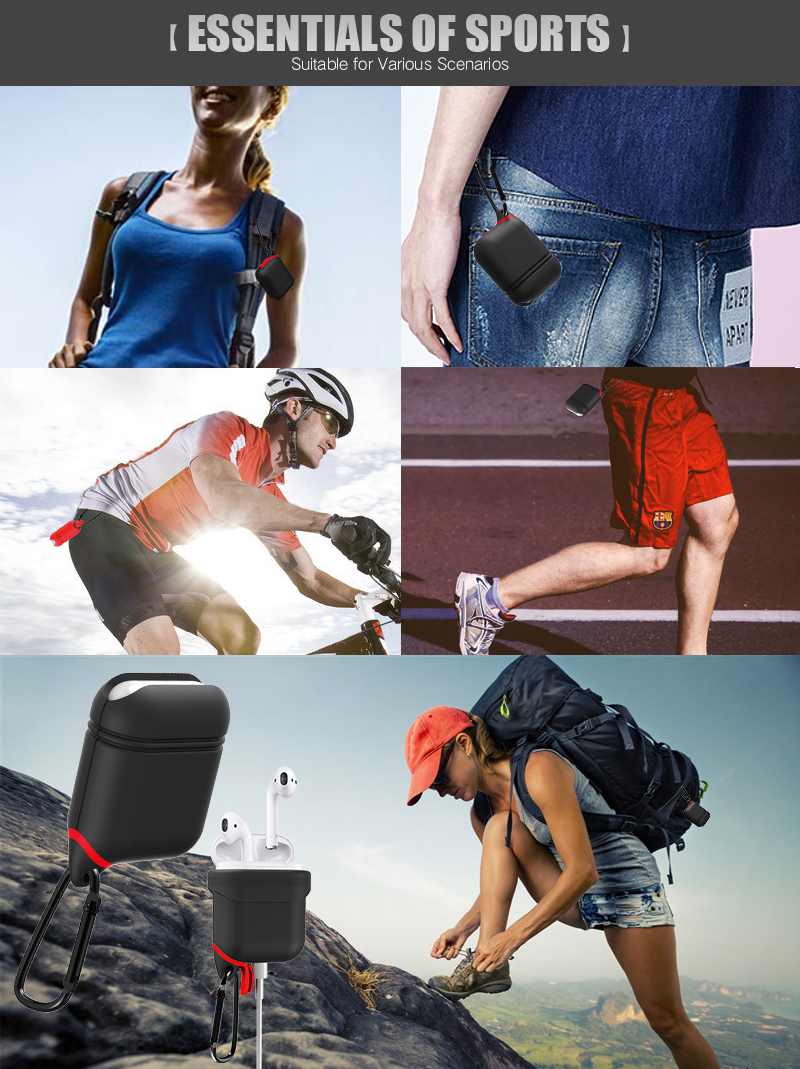 Bakeey-Waterproof-Shockproof-Earphone-Case-With-Hook-For-Apple-AirPods-1226377-9
