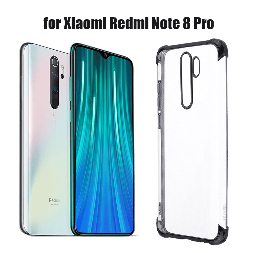 Bakeey-Xiaomi-Redmi-Note-8-Pro-Airbag-Shockproof-Plating-Transparent-Soft-TPU-Protective-Case-1584305-1