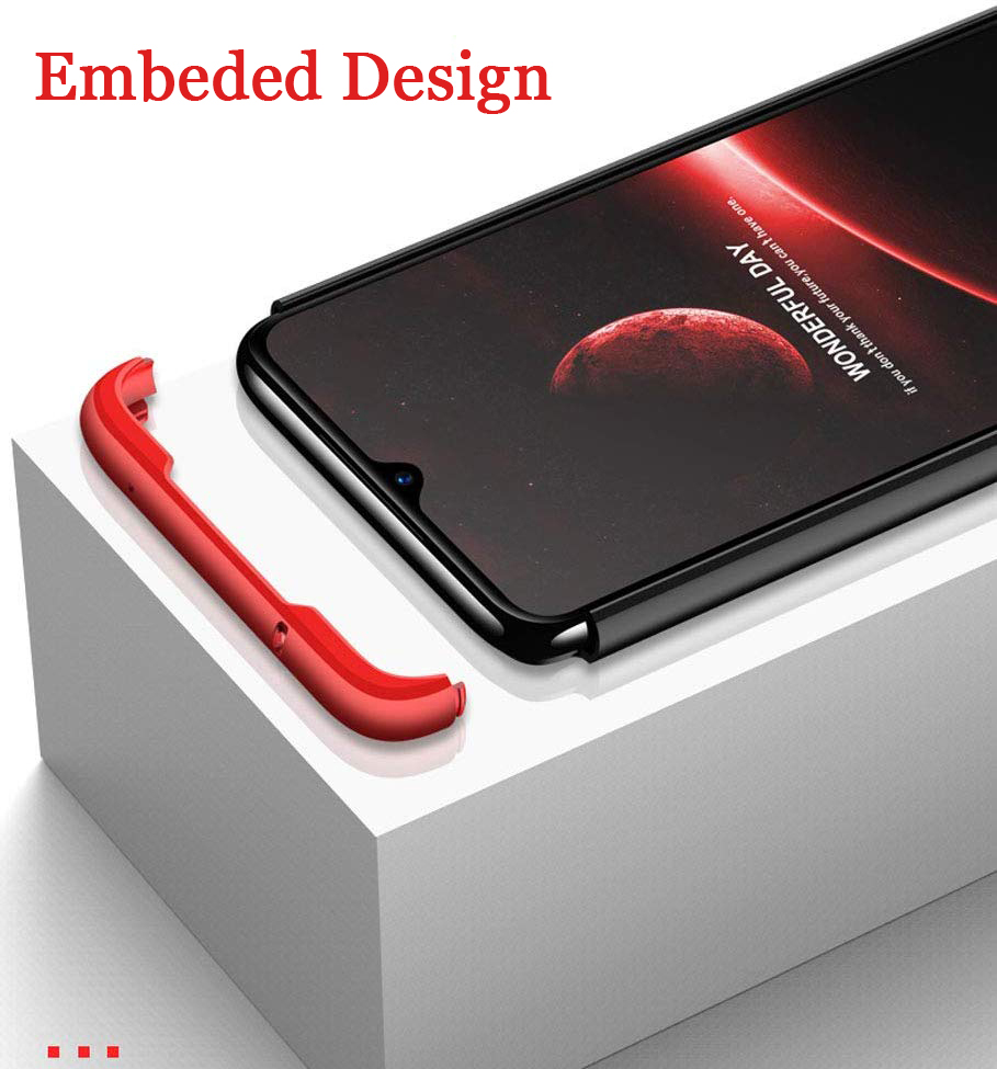 Bakeey-Xiaomi-Redmi-Note-8-pro-Double-Dip-360deg-Hard-PC-Full-Cover-Protective-Case-1586663-4