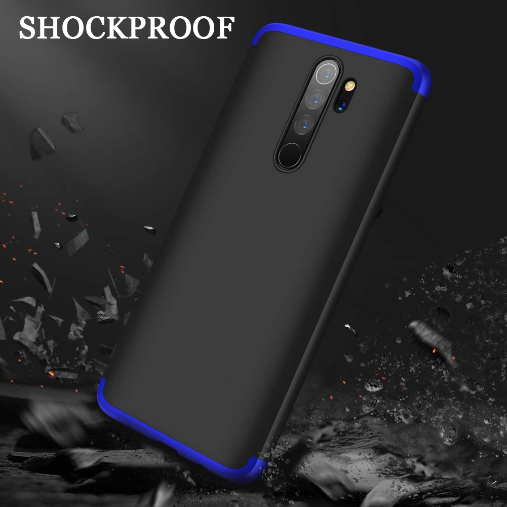 Bakeey-Xiaomi-Redmi-Note-8-pro-Double-Dip-360deg-Hard-PC-Full-Cover-Protective-Case-1586663-5