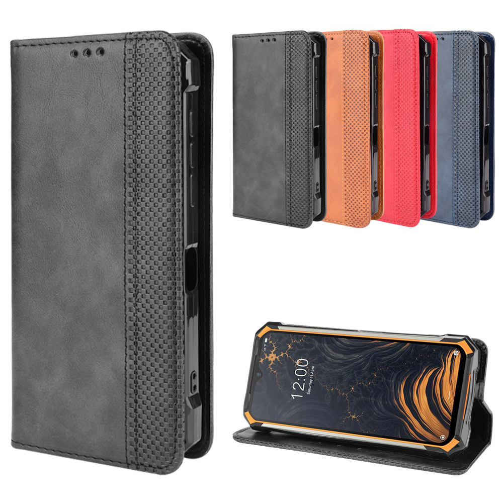 Bakeey-for-Doogee-S88-Pro-Case-Magnetic-Flip-with-Multiple-Card-Slot-Wallet-Folding-Stand-PU-Leather-1915947-1