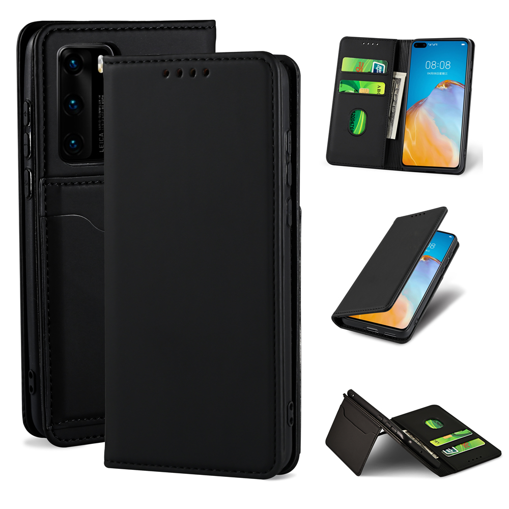 Bakeey-for-Huawei-P40-Case-Business-Flip-Magnetic-with-Multi-Card-Slots-Wallet-Shockproof-PU-Leather-1763635-2